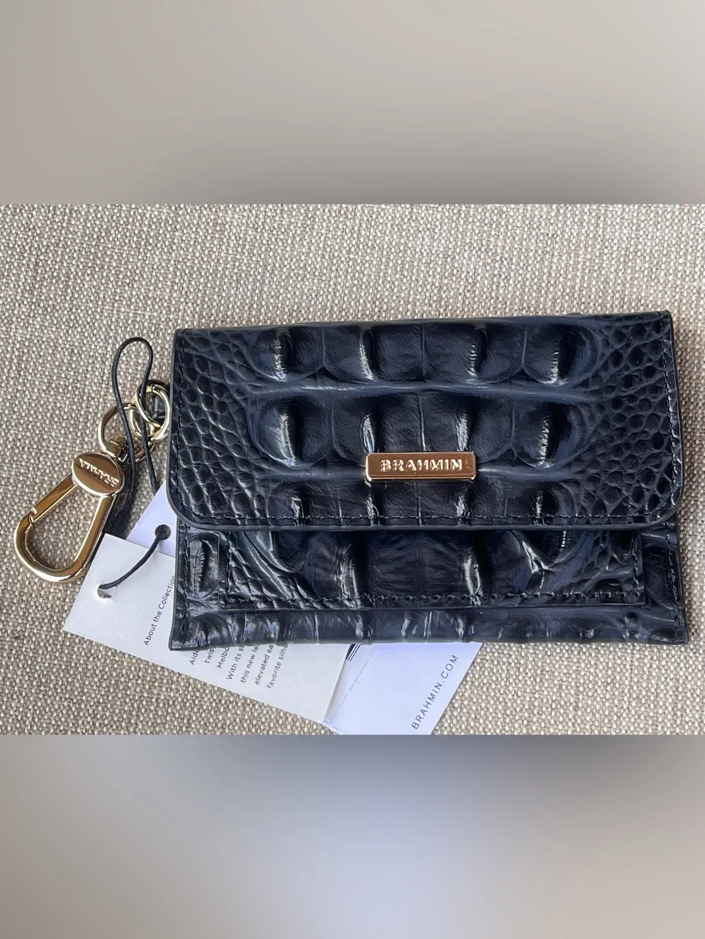 NWT Brahmin RICKI in BLACK ALDEN ROAD MELBOURNE Wallet